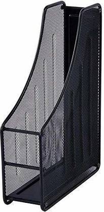 Bellveen 1 Layer Metal Mesh Magazine Document Holder File Rack (Black) Document Tubes