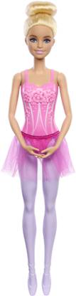 BARBIE Ballerina Doll, Blonde Fashion Doll Wearing Purple Removable Tutu