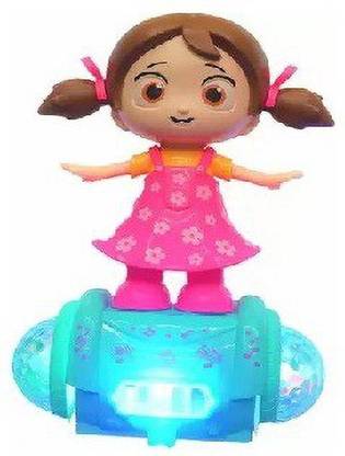 NIYAMAT 360 degree rotating musical dancing girl doll activity play center toy