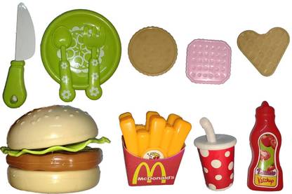 TD Creations Pizza, Burger, Fries Set