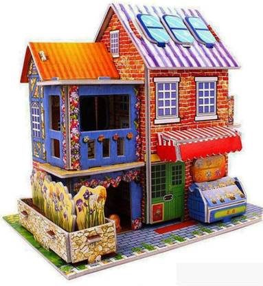 Lai Lai 3D House Puzzle Jigsaw Puzzle Building Blocks for Kids