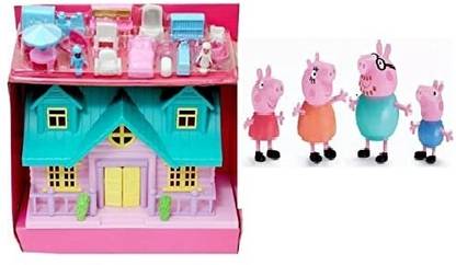 ASKY 1 Happy Pig Family set and 1 Funny House Set