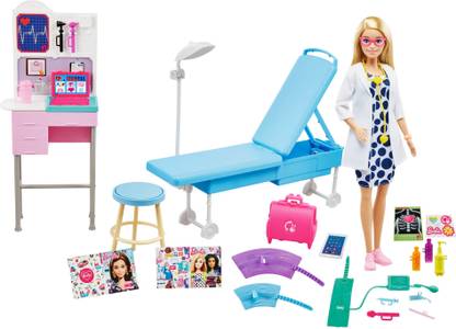 BARBIE Medical Doctor Playset with Blonde Doctor Doll, 20+ Medical Accessories