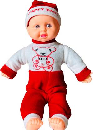 आर सी ट्रेडर्स Laughing Sound Little Size Cute Doll 30 CM