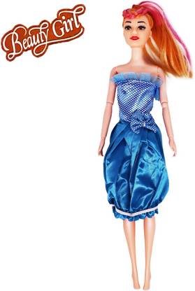 AZEENA Beautiful Doll Toy Set With Movable Joints for Girls | Extra Dress & Accessories