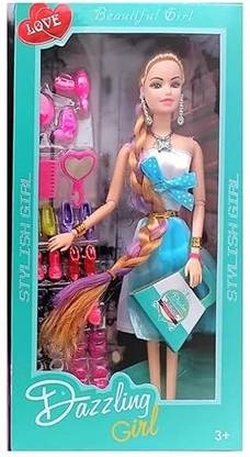 PRANCING UNICORN Doll Set with Foldable Hands, Doll House Set for Girls, DOLL_SET_CMB8