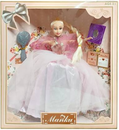 SARASI Doll Set For Kids, With Different Mirrors, Silicone Face Doll [Big Size: 30cm]