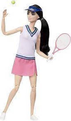 BARBIE TENNIS PLAYER MADE TO MOVE DOLL SET