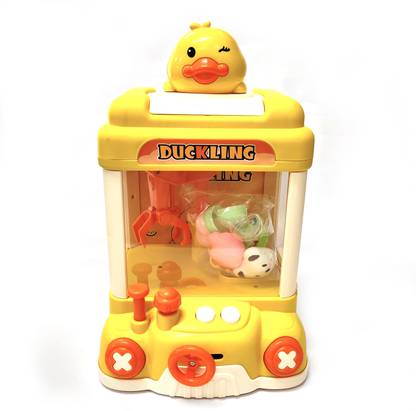 Toy DEKHO Mini Claw Machine Cute Animal Theme, Doll Clamping & Control (Yellow) Ages 3+