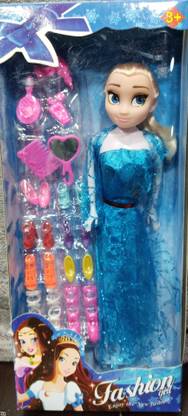 SKSK Beautiful Blue pari Doll Set With 8 Pair Shoes