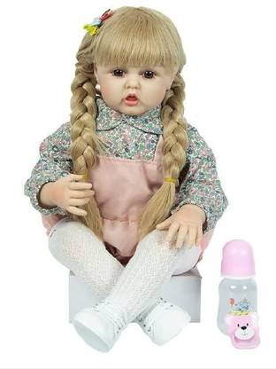 गॉर्मरी Reborn Baby Dolls Girl,18" Beautiful Lifelike Doll Full Body Vinyl Silicone