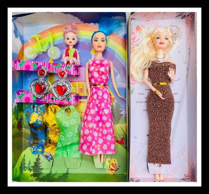 CHOUHAN GALLERY BEAUTIFUL PLAYING DOLL SET OF 2 DOLLS