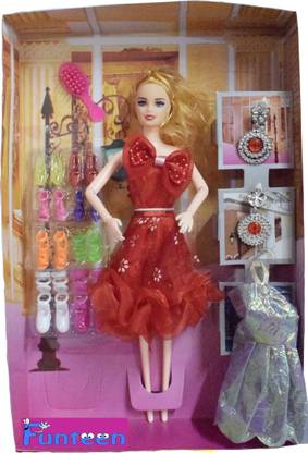 FUNTEEN Doll for Girls, Kids Toys in Trendy Clothes With Accessories
