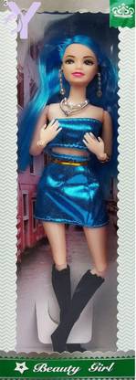 Yunicorn Max Stylish Blue Doll With Foldable Hands & Legs