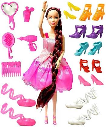 RAGVEE LONG HEAR DOLL SET KIDS DOLL PACK OF 1