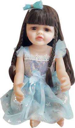 Himaja Little Shopee Imported Silicone Body Reborn Girl Baby Doll Big Size | 55CM
