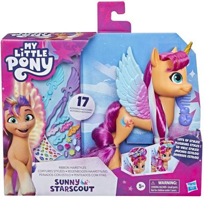 MY LITTLE PONY Make Your Mark Toy Ribbon Hairstyles Sunny Starscout for Kids Ages 5 Year and Up