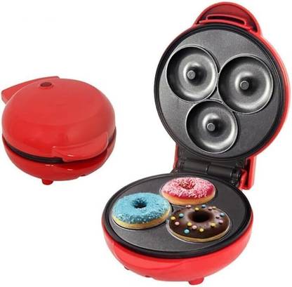Feelon Donut Maker Machine for Kid Breakfast Desserts & More with Makes 3 Doughnuts Donut Maker