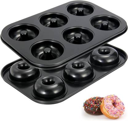 V Bright Non-Stick Donuts Baking Tray with 6 cavity Donut Maker