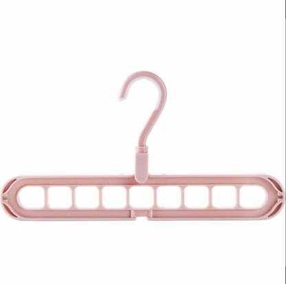 NIMJE Wardrobe Space Saver Plastic Hanger, 360º Swivel Hook-9-Holes Design Hanger23 Closet Organizer