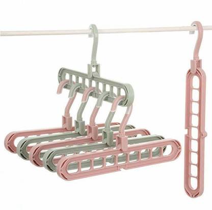 CHARDAR 9 Holes Drying Rack Foldable Multifunctional Rotatable 360º 9 in 1 Hanger05 Door Hanger