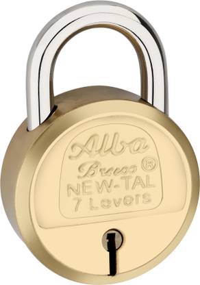ALBA Brass New Tal Brass Pad Padlock With 3 Brass Milled keys Lock