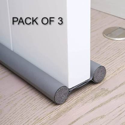 CREATIVELOOP (PACK OF 3) DOOR GUARD FRO OFFICE HOME AND HOTEL DOORS (37 INCH) DOOR SEAL GUARD Floor Mounted Door Stopper