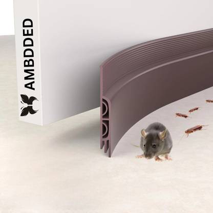 ambdded Door Gap Sealing Strip, Dust Insulation Weather Stripping Strip Tape 1M (BROWN) ASH-DS-BROWN Door Mounted Door Stopper