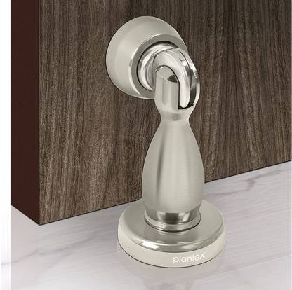 Plantex 4-inch Magnetic Door Stopper for Home/360 Degree Magnet Door Catcher (Pack of 2) Door Mounted Door Stopper