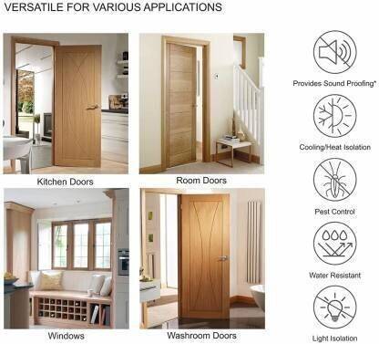 Manav Durable Floor Mounted Door Sealing Strip Guard DSX5.26 Door and Window Sealer Gasket - 5 Door Mounted Door Stopper
