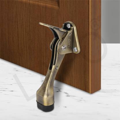 LAPO 5 Inche Kickdown Door Stopper/Rubber Scratch Free/Door Stop Heavy Duty Hinge Wooden Metal Door Stop/Adjustable Door Mounted Door Stopper