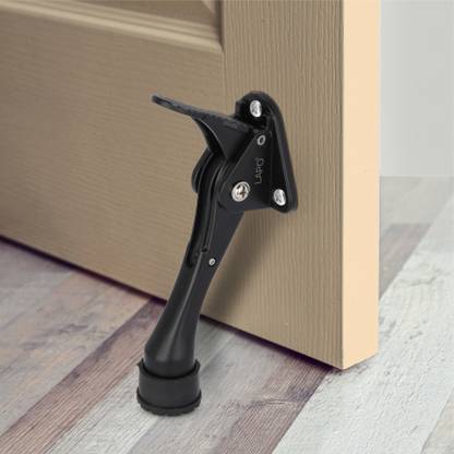 LAPO 5 Inches Kickdown Door Stopper/Rubber Scratch Free/Door Stop Heavy Duty Hinge Door Mounted Door Stopper