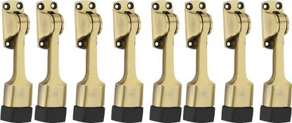 Decuds DEC-05-DS-AN-P8 Super Quality Aluminum Door Stopper Rubber for home Antique Finish (Pack Of 8) Door Mounted Door Stopper