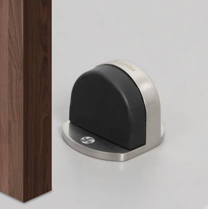 Plantex Premium Floor Mounted Door Buffer/Sound Dampening Rubber Buffer for Door (Satin) door stopper buffer for noise reduction Floor Mounted Door Stopper