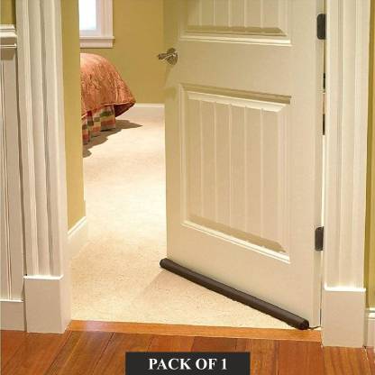 XDLB Door Bottom Sealing Strip Guard for Home Sound-Proof Reduce Noise Energy Saving Weather Stripping Under Door Twin Draft Stopper (36 inch, Brown) (Pack of 1) Durable Floor Mounted Door Sealing Strip Guard Door Mounted Door Stopper