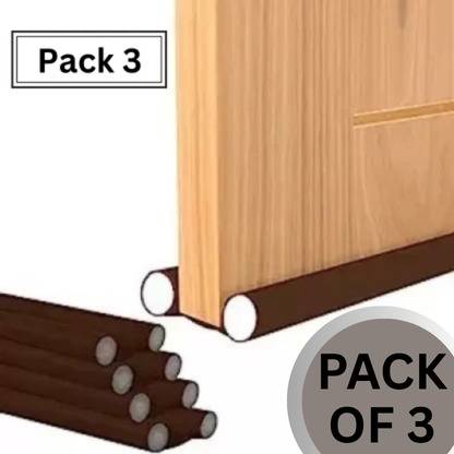 PYORIT Double Sided Under Door Protector/Seal Cover Twin Draft Blocker Guard with Dust (Pack of 3 ,39 inch) Cooling Air, Control Double Sided Under Door Protector Floor Mounted Door Stopper