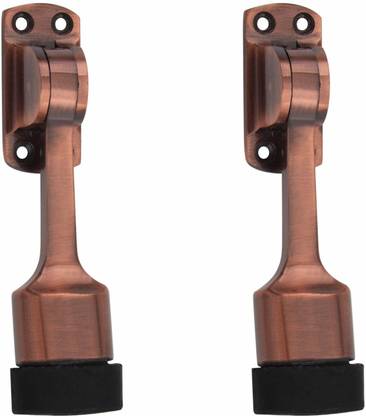 Metal Growers 2 Pack, 5 inch Aluminium Door Stopper | Rose Finish | Kickdown door stopper DS-101-ROSE-102 Door Mounted Door Stopper