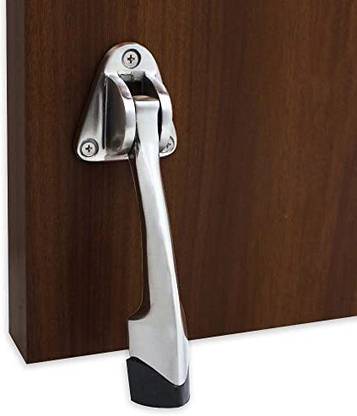 Volo Stylish Door Stopper with Screws (Size- 5")(Model : Fish) (Satin, 1) Door Mounted Door Stopper