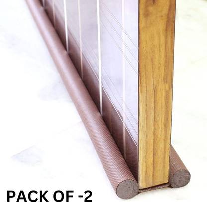 ambdded ASH-TWIN-DRAUGHT-W-PACKOF-2 Durable Floor Mounted Door Sealing Strip Guard Door Mounted Door Stopper
