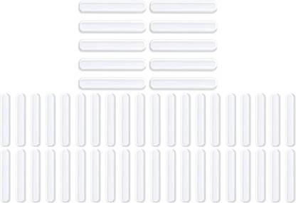 HEXONIQ 6.3 cm Cabinet Door Rubber Furniture Bumper Strip, Adhesive Glass Table Non Slip Pad Stopper, Noise Dampening Bumper Pad for Drawers, Furnitures Protection Door Mounted Door Stopper