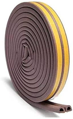 NEZELLO EPDM D Shape Door & Window Seal Tape | Soundproof & Weatherproof Strip | 6 m Foam Tape