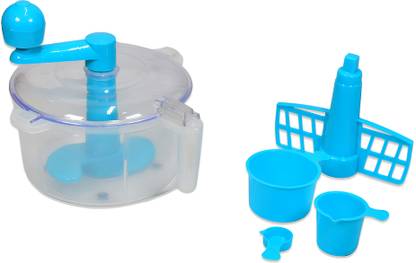 Oblivion Multipurpose Transparent Dough Maker Machine , Measuring Cup And Slicer Plastic Spiral Dough Maker