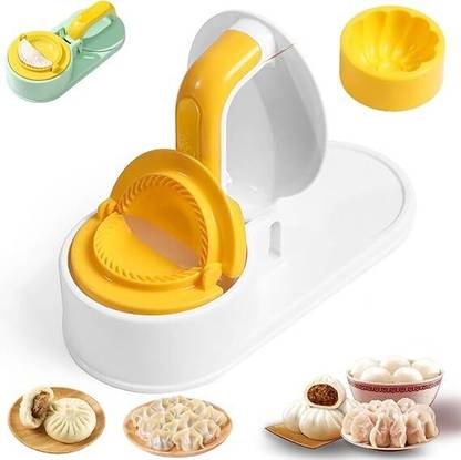 MANIBAM IMPEX 3 in 1 Dumpling Maker Kitchen Dumpling Mold Pressing Machine Plastic Automatic Dough Maker