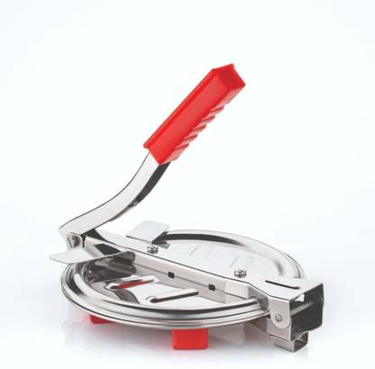 Medigo Hot Heavy Quality Stainless Steel Puri Maker Press Machine with Handle Manual Dough Press