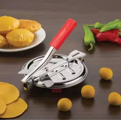 FRESHY Hot Stainless Steel Puri MakerRoti/Chapati/Papad/Khakhra/ maker Manual Dough Press