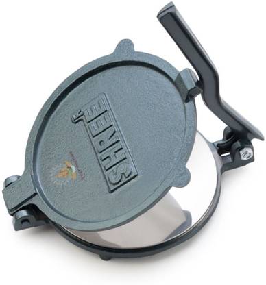 SHREE Cold Heavy Quality Iron Puri Maker - Puri Press -16cm Diameter Manual Dough Press
