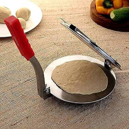Medigo Hot Heavy Quality Stainless Steel Puri Maker Press Machine with Handle Manual Dough Press