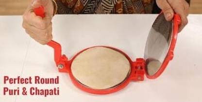SAZAVAT Cold Heavy Quality Stainless Steel Puri Maker Press Machine with Handle Manual Dough Press