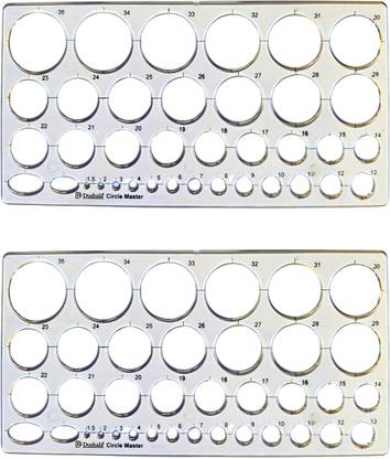 DUSHALA Circle Master / Circle Template for Engineering drawing Drafting Kit