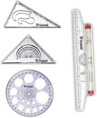 Book birds Roller scale, Pro circle, Set squares Drafting Compass Set